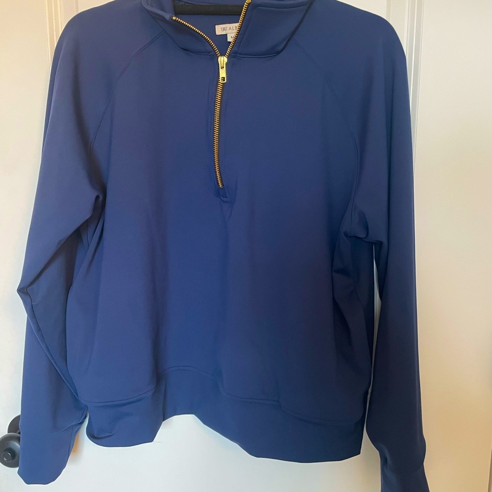 Albion Gotta Run 1/4 Zip in Navy